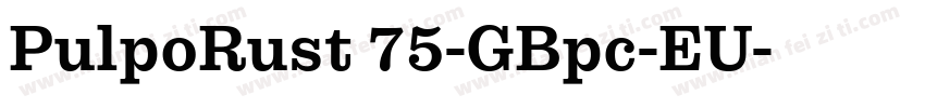 PulpoRust 75-GBpc-EU字体转换